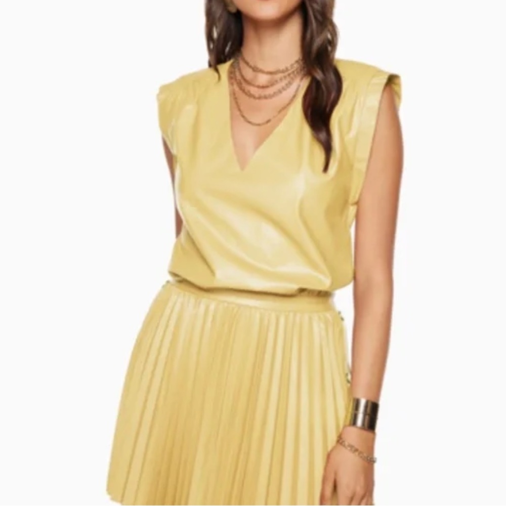 Ramy Brook - Effie Faux Leather Dress - Size 6